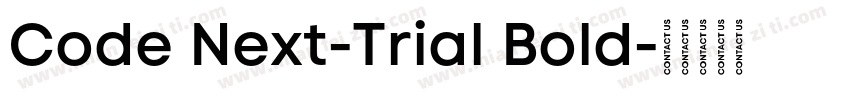 Code Next-Trial Bold字体转换